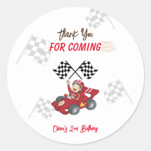 Growing up two fast 2nd Birthday  Classic Round Sticker