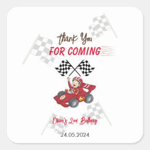 Growing up two fast 2nd Birthday  Square Sticker