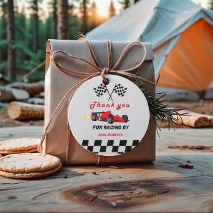 Growing UP TWO Fast Race Car Boy 2nd Birthday Favour Tags