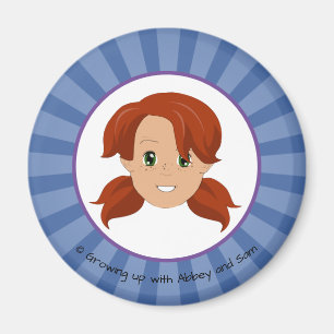 Growing up with Abbey and Sam Blue Magnet (Abbey)