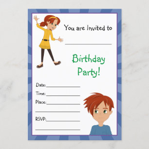 Growing up with Abbey and Sam Invitations