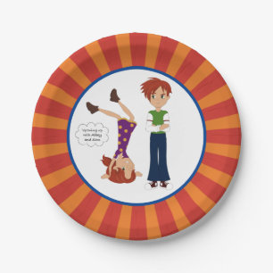 Growing up with Abbey and Sam Party Plate