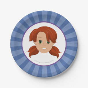 Growing up with Abbey and Sam Party Plate (Abbey)