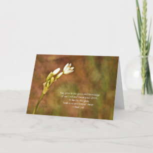 Growing Wildflower Scripture Card Sending Thoughts