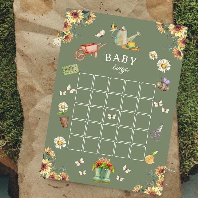 Growing with Love Baby Shower Bingo Game Advice Card (Creator Uploaded)