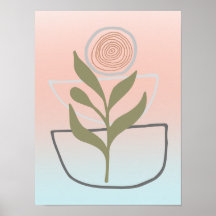 Growing Within Boho Abstract