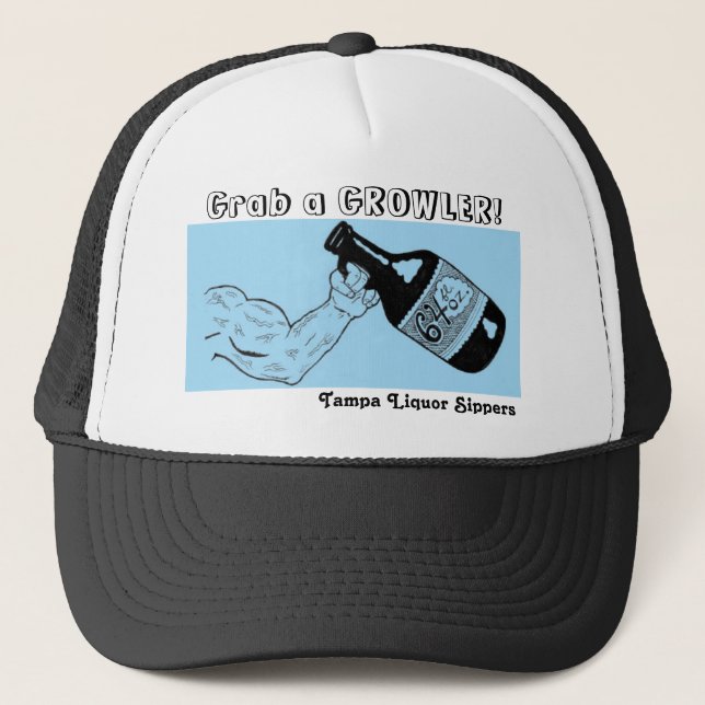 growler trucker hat (Front)
