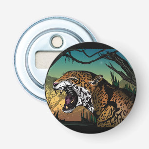 Growling Jaguar Jungle Beer Gift – Fierce Wildlife Bottle Opener