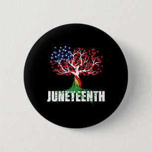 Grown African Root Tree Juneteenth Black Freedom 6 Cm Round Badge