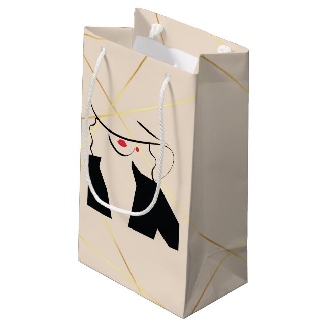 Grown and Fabulous Gold Gift Bag for All Occasions (Back Angled)