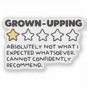Grown-Up Adulting 1 Star Review
