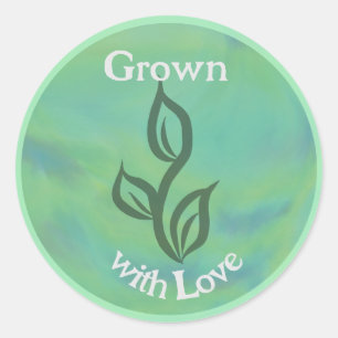 Grown with Love I Classic Round Sticker
