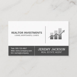 Growth Chart Finance Growth Business Card
