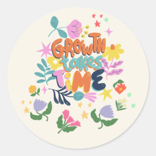 Growth Classic Round Sticker