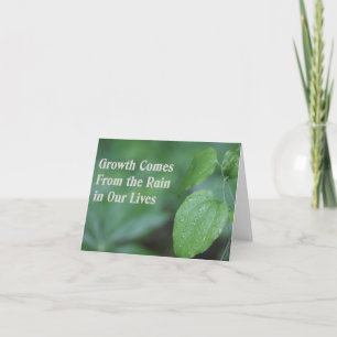 Growth Comes From the Rain Card