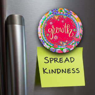 Growth Floral Inspirational Inspirivity Magnet