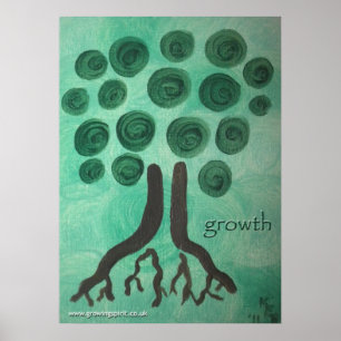 "growth" Heart Art Painting Poster