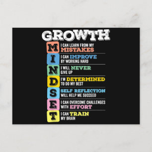 Growth Mindset Classroom Brain Motivation Entrepre Holiday Postcard