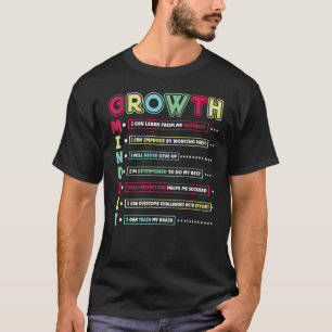 Growth Mindset Classroom Brain Motivational Teache T-Shirt