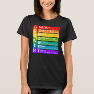 Growth Mindset Classroom Brain Motivational Teache T-Shirt