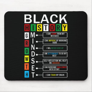 Growth Mindset Definition Cool Black History Month Mouse Pad