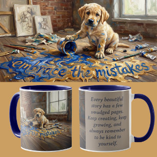 Growth Mindset Dog Animalcore Therapy Art Mug