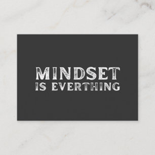 Growth Mindset Entrepreneur Teacher Fitness Motiva Business Card