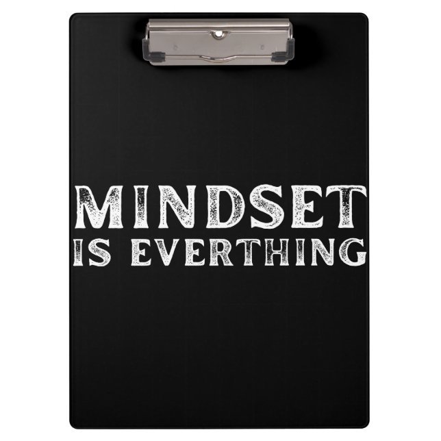 Growth Mindset Entrepreneur Teacher Fitness Motiva Clipboard (Front)