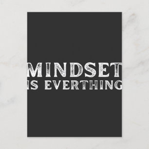 Growth Mindset Entrepreneur Teacher Fitness Motiva Holiday Postcard