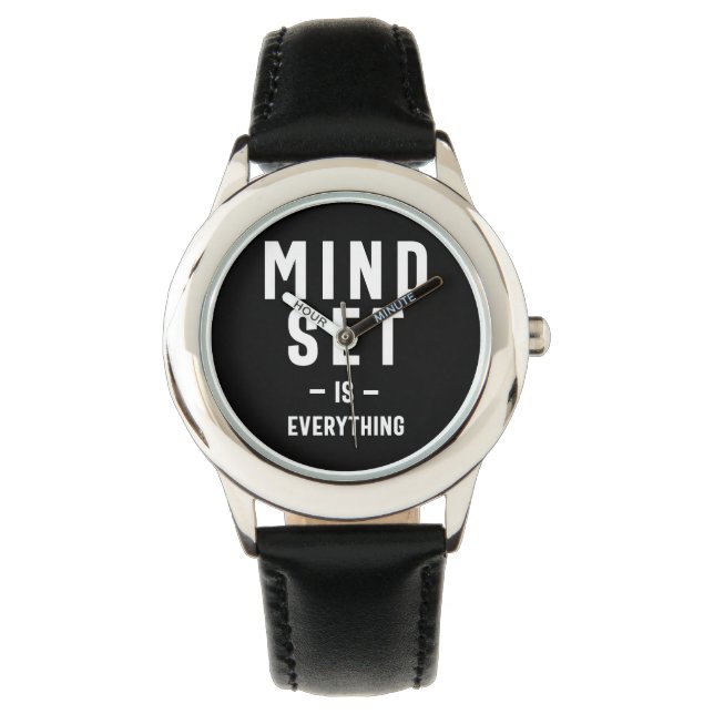 Growth Mindset Entrepreneur Teacher Fitness Motiva Watch (Front)
