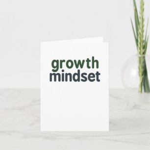 Growth Mindset Inspirational Quote Sticker  Card