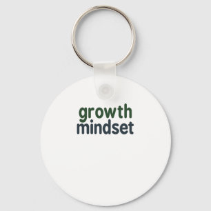 Growth Mindset Inspirational Quote Sticker Key Ring