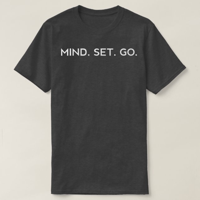 Growth Mindset Mind Set Go Slogan Classroom Brain  T-Shirt (Design Front)