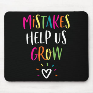 Growth Mindset Positive Byck To School Teacher Stu Mouse Pad