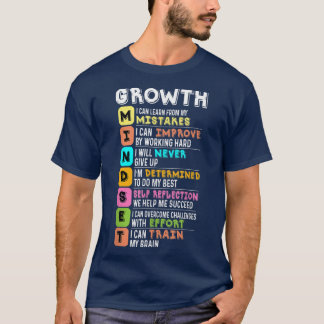 Growth Mindset Positive Quote Motivation Inspirati T-Shirt