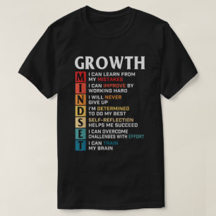 Growth Mindset Quote Positive Motivation Shirt