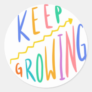 Growth Mindset Sticker “Keep Growing”
