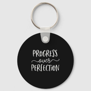 Growth Mindset Teacher Shirt Progress Over Perfect Key Ring
