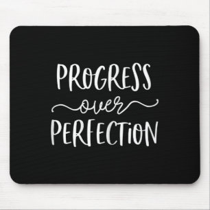 Growth Mindset Teacher Shirt Progress Over Perfect Mouse Pad