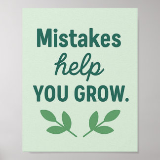Growth Mindset Wall Art for kids 