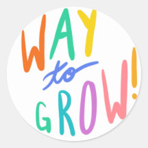 Growth Mindset “Way to Grow” Sticker
