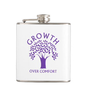 Growth Over Comfort Hip Flask