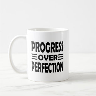 Growth Over Perfection Progress Motivation Coffee Mug