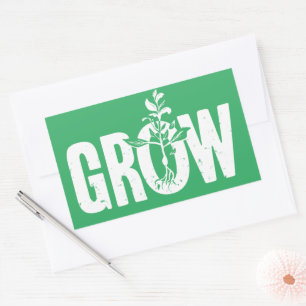 Growth Rectangular Sticker