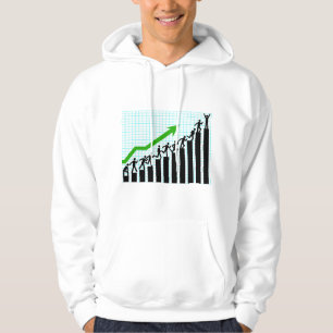 Growth Success Progress Bar Chart Hoodie
