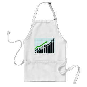 Growth Success Progress Bar Chart Standard Apron