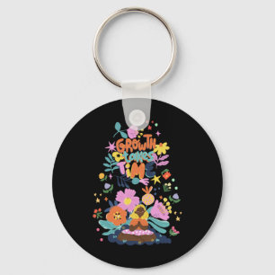 Growth Take Time Sticker Key Ring