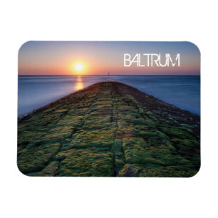 Groyne, Breakwater, Baltrum Island, East Frisia Po Magnet