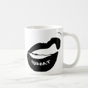 Grr What! Black Lipstick and clinched teeth Coffee Mug