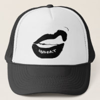 Grr What! Black Lipstick and clinched teeth